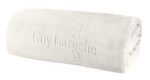 Κουβέρτα Βελουτέ Υπέρδιπλη 220×240 Guy Laroche Logo Ivory - Image 5