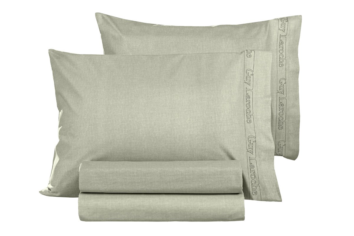 1117092225064 Μαξιλαροθήκες Ζέυγος 50×70 Guy Laroche Color Plus Khaki - Image 1