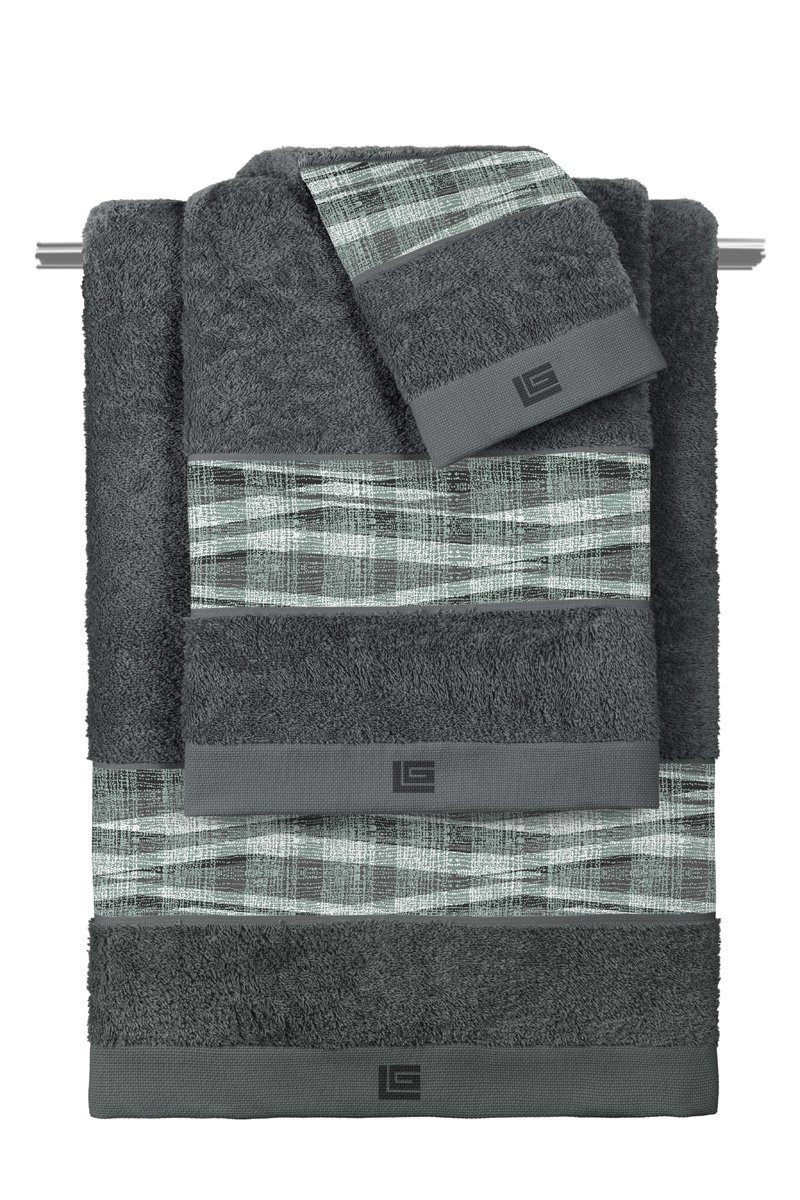 1122030225000 Σετ Πετσέτες 3 Τεμαχίων Guy Laroche Active Mint-Anthracite - Image 1