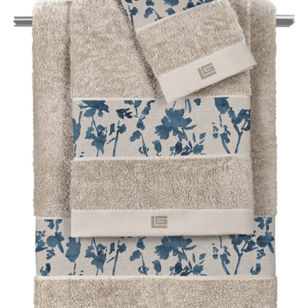 Σετ Πετσέτες 3 Τεμαχίων Guy Laroche Romance Raf-Natural