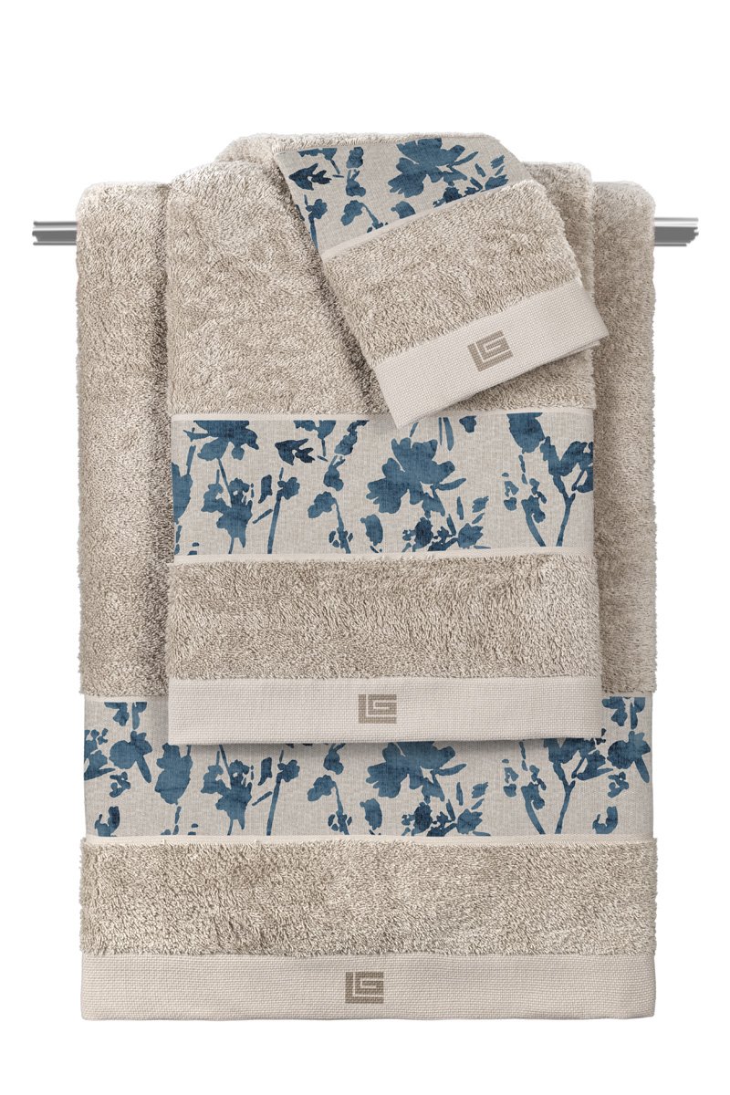 1122030225004 Σετ Πετσέτες 3 Τεμαχίων Guy Laroche Romance Raf-Natural - Image 1