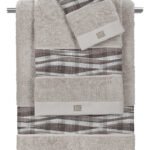 Σετ Πετσέτες 3 Τεμαχίων Guy Laroche Active Taupe-Silver