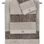 Σετ Πετσέτες 3 Τεμαχίων Guy Laroche Safari Choco-Silver