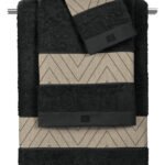 Σετ Πετσέτες 3 Τεμαχίων Guy Laroche Canyon Natural-Black