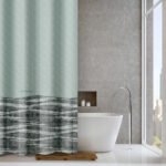 Κουρτίνα Μπάνιου 180×185 Αδιάβροχη Guy Laroche Active Mint