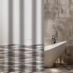 Κουρτίνα Μπάνιου 180×185 Αδιάβροχη Guy Laroche Active Taupe