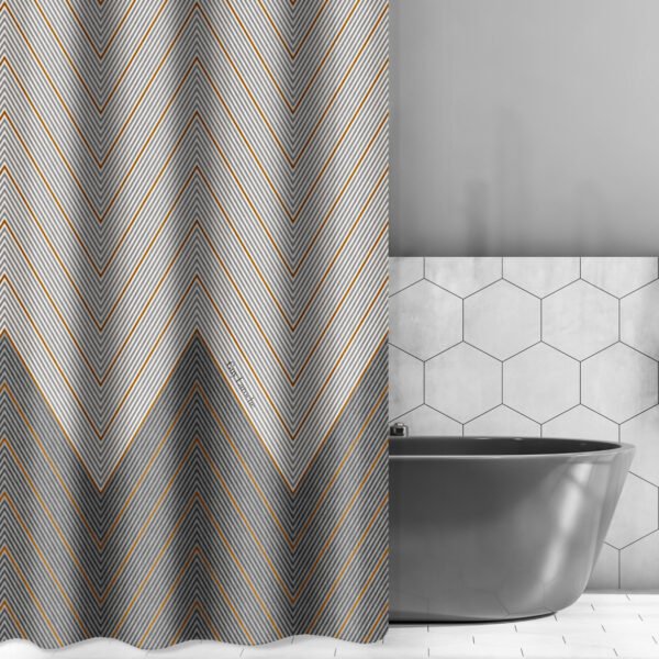 Κουρτίνα Μπάνιου 180×185 Αδιάβροχη Guy Laroche Canyon Anthracite