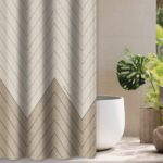 Κουρτίνα Μπάνιου 180×185 Αδιάβροχη Guy Laroche Canyon Natural