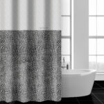 Κουρτίνα Μπάνιου 180×185 Αδιάβροχη Guy Laroche Safari Anthracite