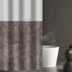 Κουρτίνα Μπάνιου 180×185 Αδιάβροχη Guy Laroche Safari Choco