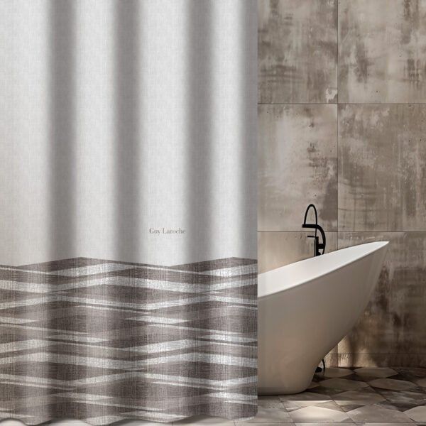 Κουρτίνα Μπάνιου 240×185 Αδιάβροχη Guy Laroche Active Taupe