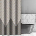 Κουρτίνα Μπάνιου 240×185 Αδιάβροχη Guy Laroche Canyon Anthracite