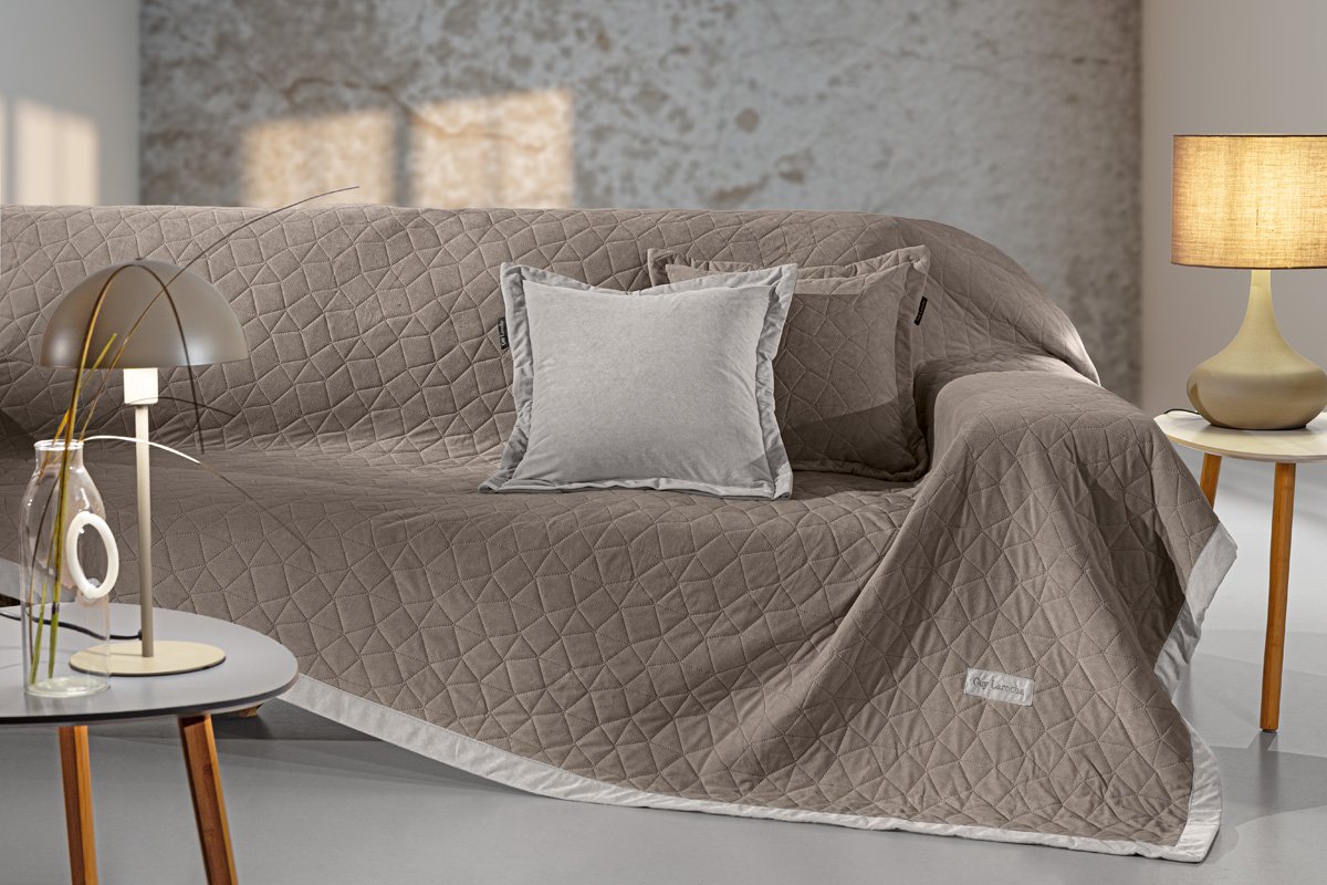 1133086225012 Σετ Ριχτάρι Τριθέσιου 170×300 & Μαξιλαροθήκη 45×45+3 Guy Laroche Avalon Puro - Image 1