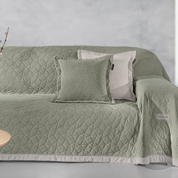 Σετ Ριχτάρι Τετραθέσιου 170×350 & Μαξιλαροθήκη 45×45+3 Guy Laroche Avalon Cement