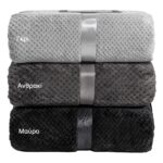 Beauty Home Κουβέρτα μονόχρωμη υπέρδιπλη Jacquard fleece 350gsmArt 11600 σε 10 αποχρώσεις 220x240 Beauty Home - Image 2