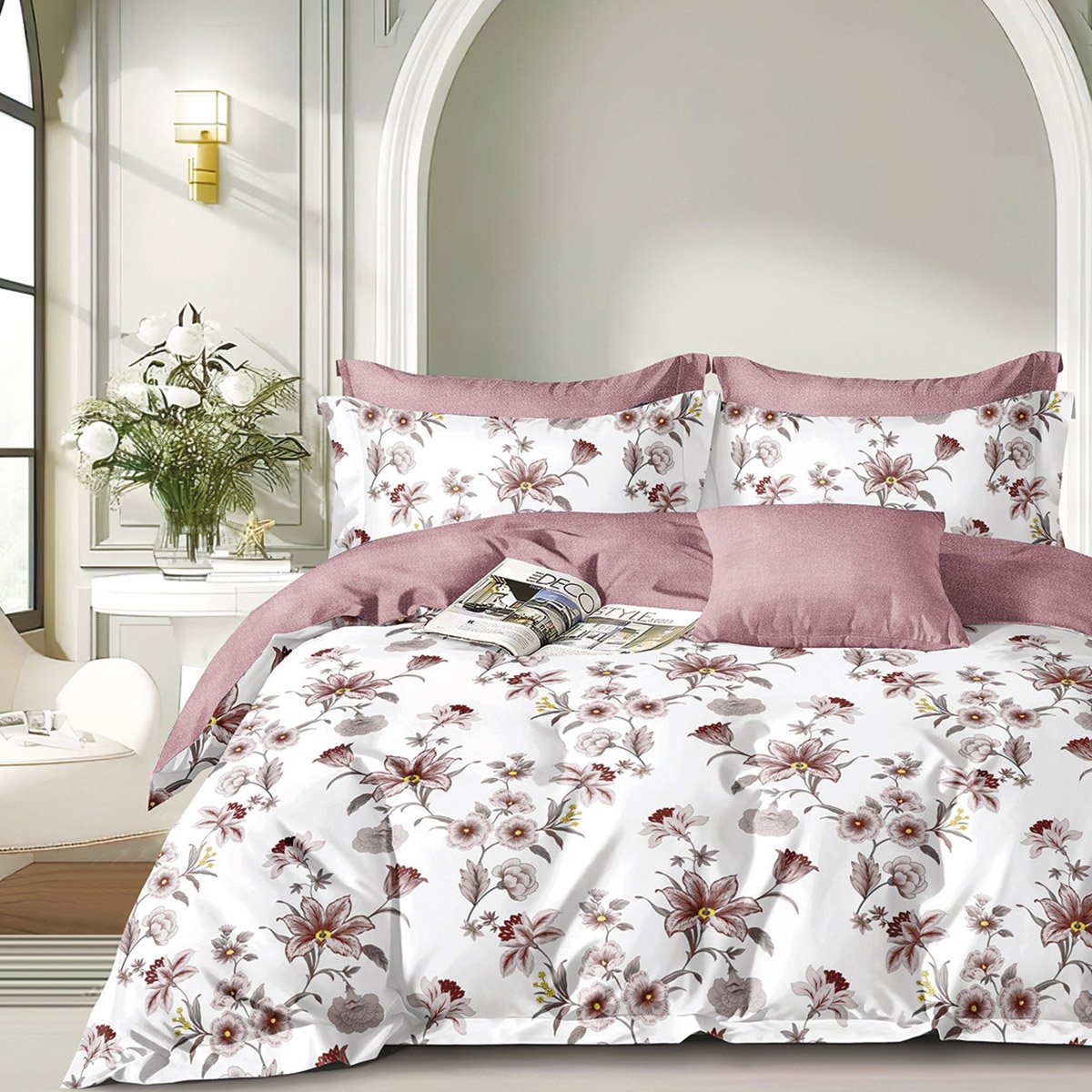 12270 Beauty Home Σετ σεντόνια υπέρδιπλα Art 12270 Angelina 230x260 Αμέθυστος - Image 1