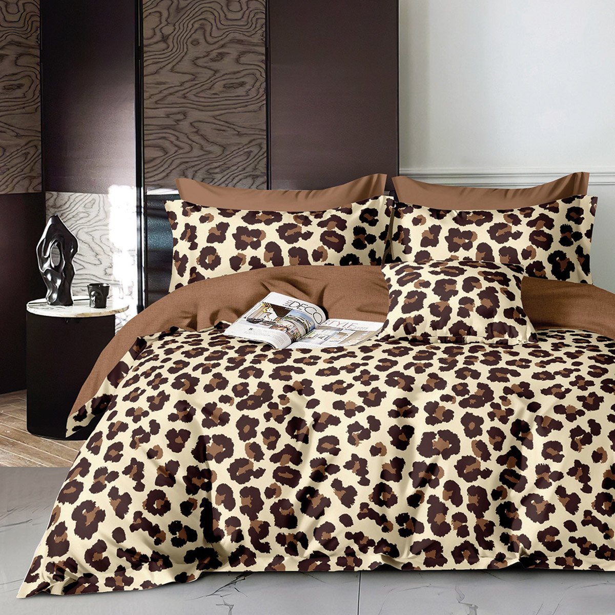 12273 Beauty Home Σετ σεντόνια υπέρδιπλα με λάστιχο Art 12273 Alyssia 165x200+30 Μπεζ - Image 1