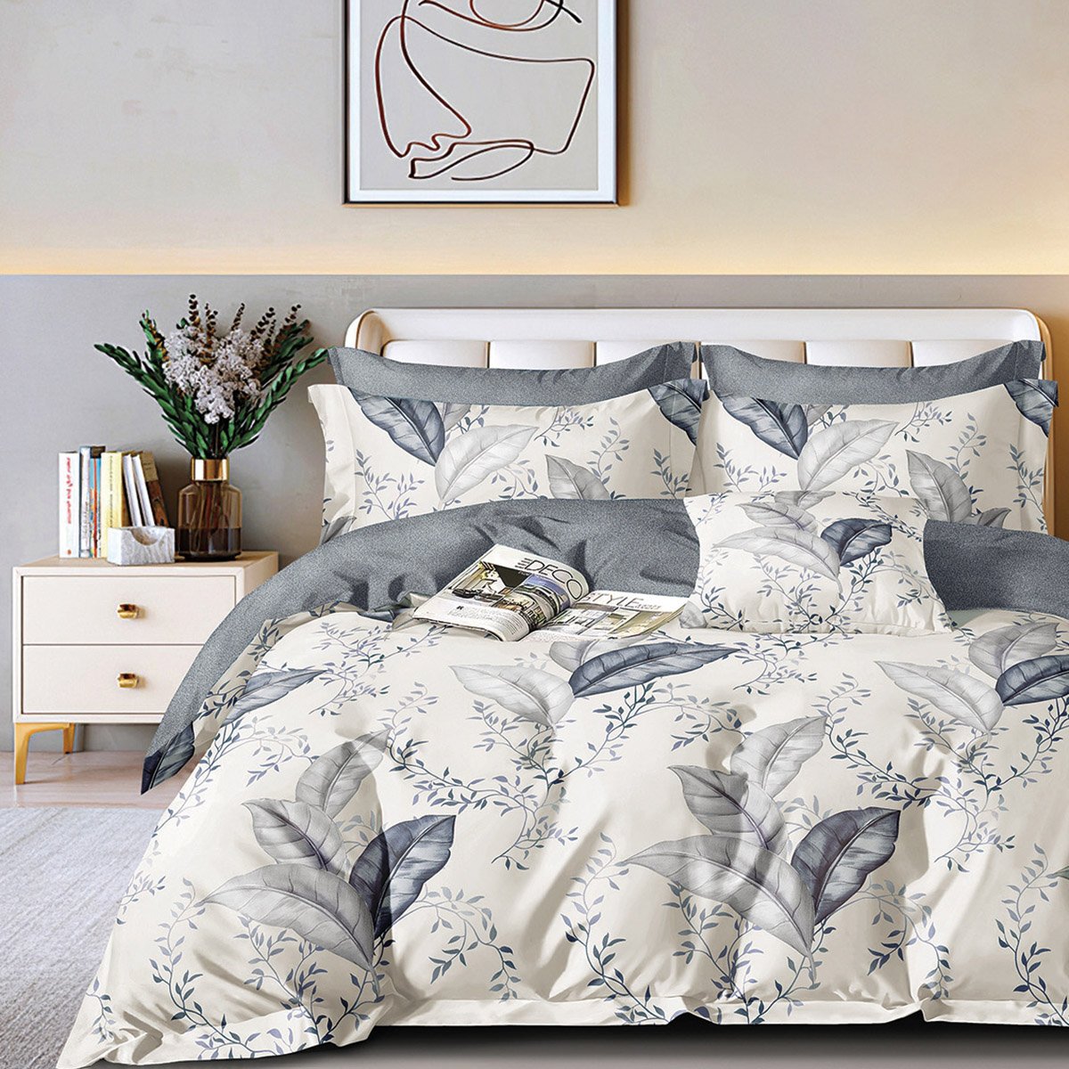 12278 Beauty Home Σετ σεντόνια υπέρδιπλα Art 12278 Argenta 230x260 Μπεζ - Image 1