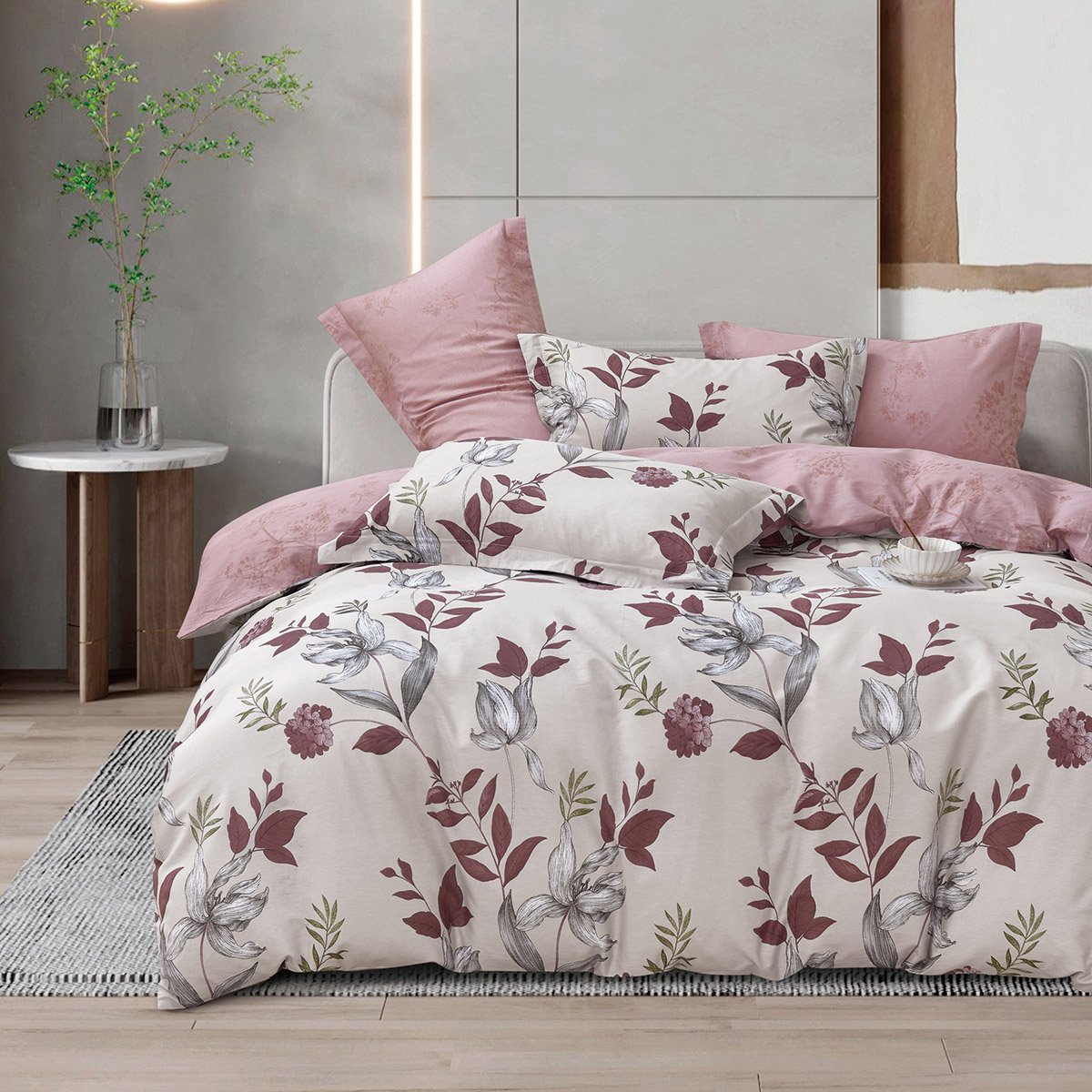 12286 Beauty Home Σετ πάπλωμα υπέρδιπλο Art 12286 Ariel 220x240 Αμέθυστος - Image 1