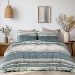 Beauty Home Σετ παπλωματοθήκη φανελένια υπέρδιπλη Monet Art 12331 230x250 Πράσινο