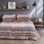 Beauty Home Σετ σεντόνια φανελένια King Size με λάστιχο Dali Art 12332 185x200+32 Μπεζ