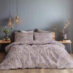 Beauty Home Σετ σεντόνια φανελένια King Size με λάστιχο Gogh Art 12334 185x200+32 Μόκα