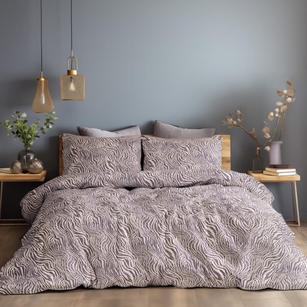 Beauty Home Σετ σεντόνια φανελένια μονά Gogh Art 12334 170x260 Μόκα