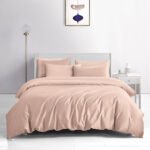 Beauty Home Σετ σεντόνια υπέρδιπλα με λάστιχο Bamboo 300tc Art 12351 Dusty Romance 170x200+35 Σάπιο μήλο