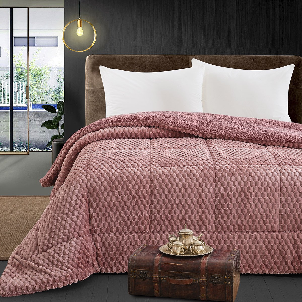 12653 Beauty Home Κουβερτοπάπλωμα ημίδιπλο Art 12653 180x240 Σάπιο μήλο - Image 1