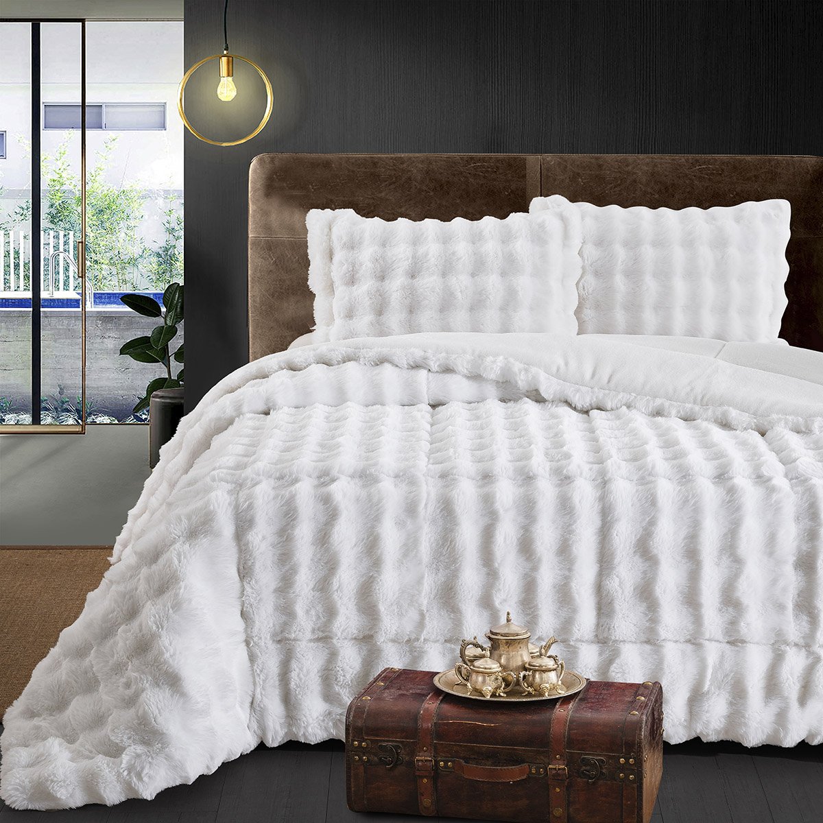 12661 Beauty Home Κουβερτοπάπλωμα μονό Art 12661 160x240 Λευκό - Image 1