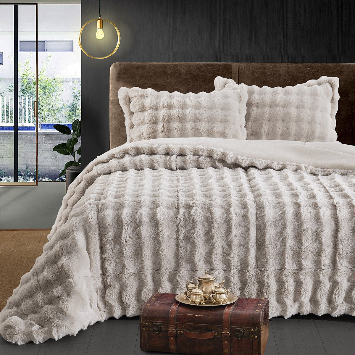 12663 Beauty Home Κουβερτοπάπλωμα ημίδιπλο Art 12663 180x240 Μπεζ - Image 1