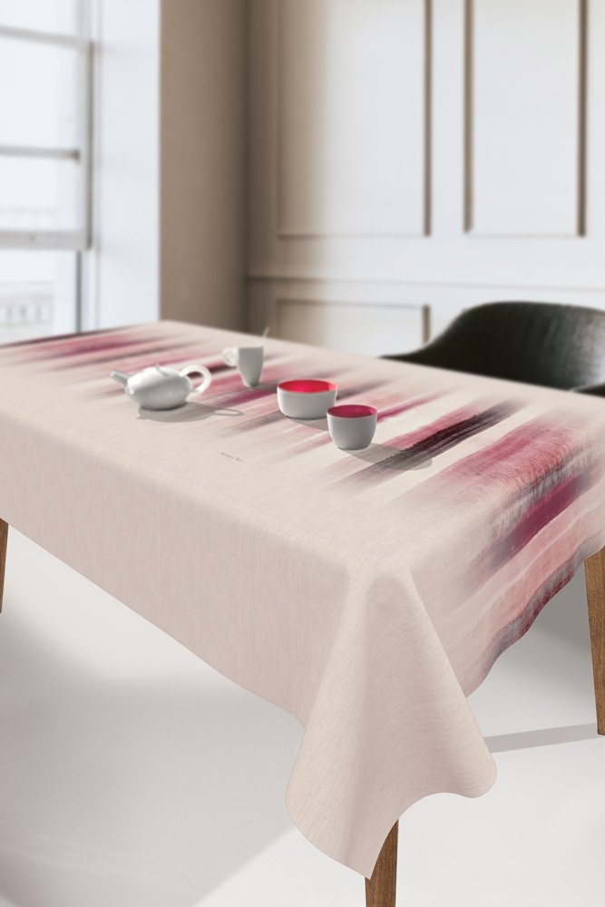 1719030124011 Αλέκιαστο Τραπεζομάντηλο 145×145 Saint Clair 1048 Dusty Pink - Image 1