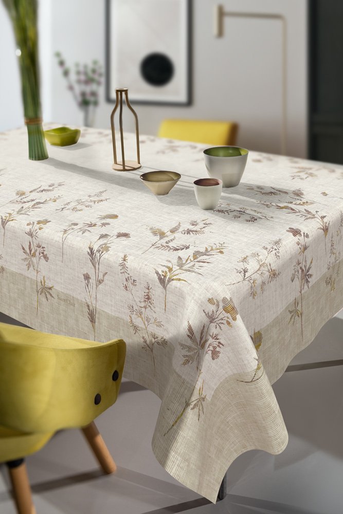 1719030124018 Αλέκιαστο Τραπεζομάντηλο 145×145 Saint Clair 1050 Natural - Image 1