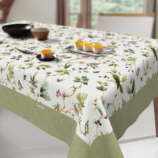 Αλέκιαστο Τραπεζομάντηλο 145×260 Saint Clair 1045 Olive