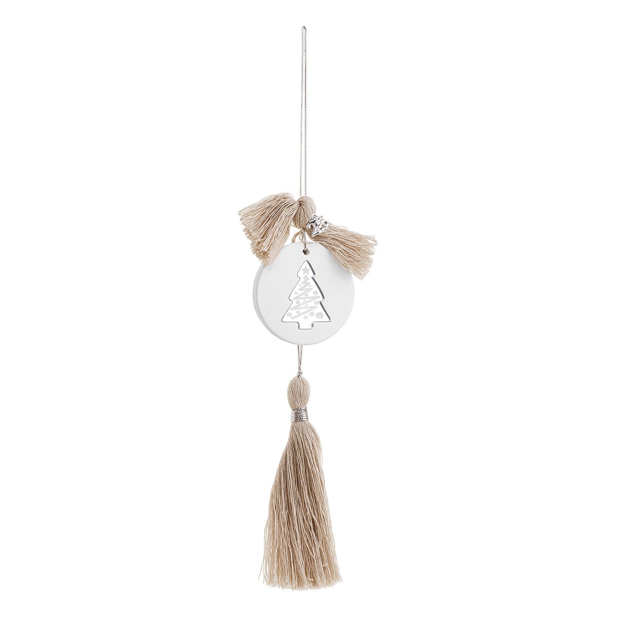 18d96301-c072-45a8-ab93-214579be3a87 Beauty Home ΚΡΕΜΑΣΤΟ ΣΤΡΟΓΓΥΛΟ ΚΕΡΑΜΙΚΟ ME PLEXI ΔΕΝΤΡΟ ΑΣΗΜΙ ΜΠΕΖ - Image 1