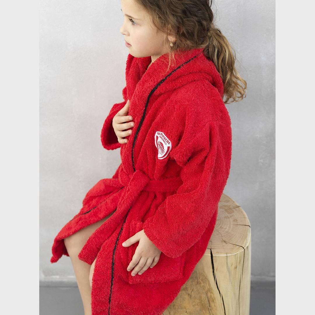 19021-5205857160241_4 Παιδικό Μπουρνούζι Olympiacos B.C. OLYMPIACOS YOUNG 8-10 Palamaiki - Image 1