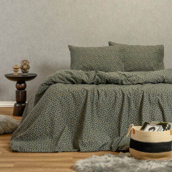 ΣΕΤ ΣΕΝΤΟΝΙΑ ΦΑΝΕΛΕΝΙΑ KING SIZE (Λ) ELISE BLUE (180X200+30) MELINEN