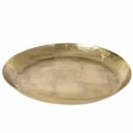 Beauty Home Μεταλλικός Χρυσός Δίσκος 30 x 3cm