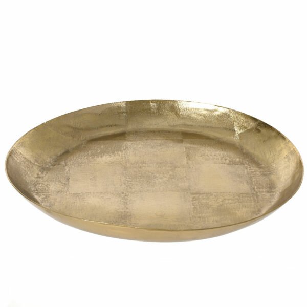 Beauty Home Μεταλλικός Χρυσός Δίσκος 30 x 3cm