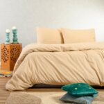 ΠΑΠΛΩΜΑΤΟΘΗΚΗ ΦΑΝΕΛΕΝΙΑ ΥΠΕΡΔΙΠΛΗ OWEN BEIGE (225X245) MELINEN