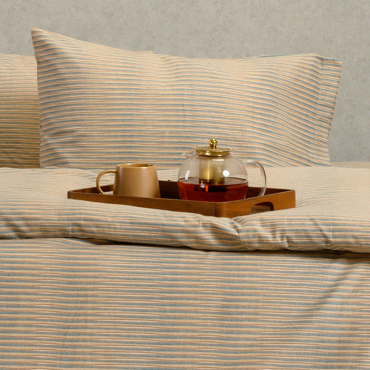 20190 ΣΕΤ ΜΑΞΙΛΑΡΟΘΗΚΕΣ ΦΑΝΕΛΕΝΙΕΣ TRINITY PETROL (53X72) MELINEN - Image 1