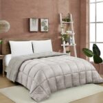 ΚΟΥΒΕΡΤΟΠΑΠΛΩΜΑ ΥΠΕΡΔΙΠΛΟ SHELBY GREIGE (220X240) MELINEN