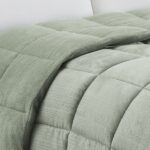 ΚΟΥΒΕΡΤΟΠΑΠΛΩΜΑ ΜΟΝΟ SHELBY SOFT OLIVE (160X220) MELINEN - Image 2