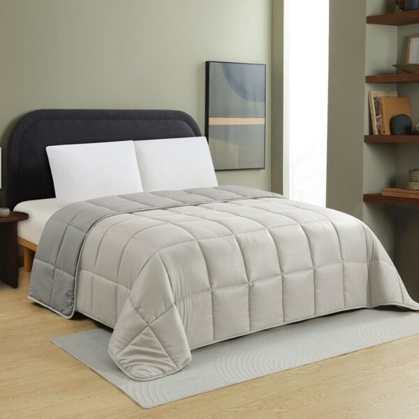 ΠΑΠΛΩΜΑ ΥΠΕΡΔΙΠΛΟ BROOKLYN SILVER/GREY (220X240) MELINEN