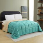 ΠΑΠΛΩΜΑ ΥΠΕΡΔΙΠΛΟ BROOKLYN PETROL/BEIGE (220X240) MELINEN