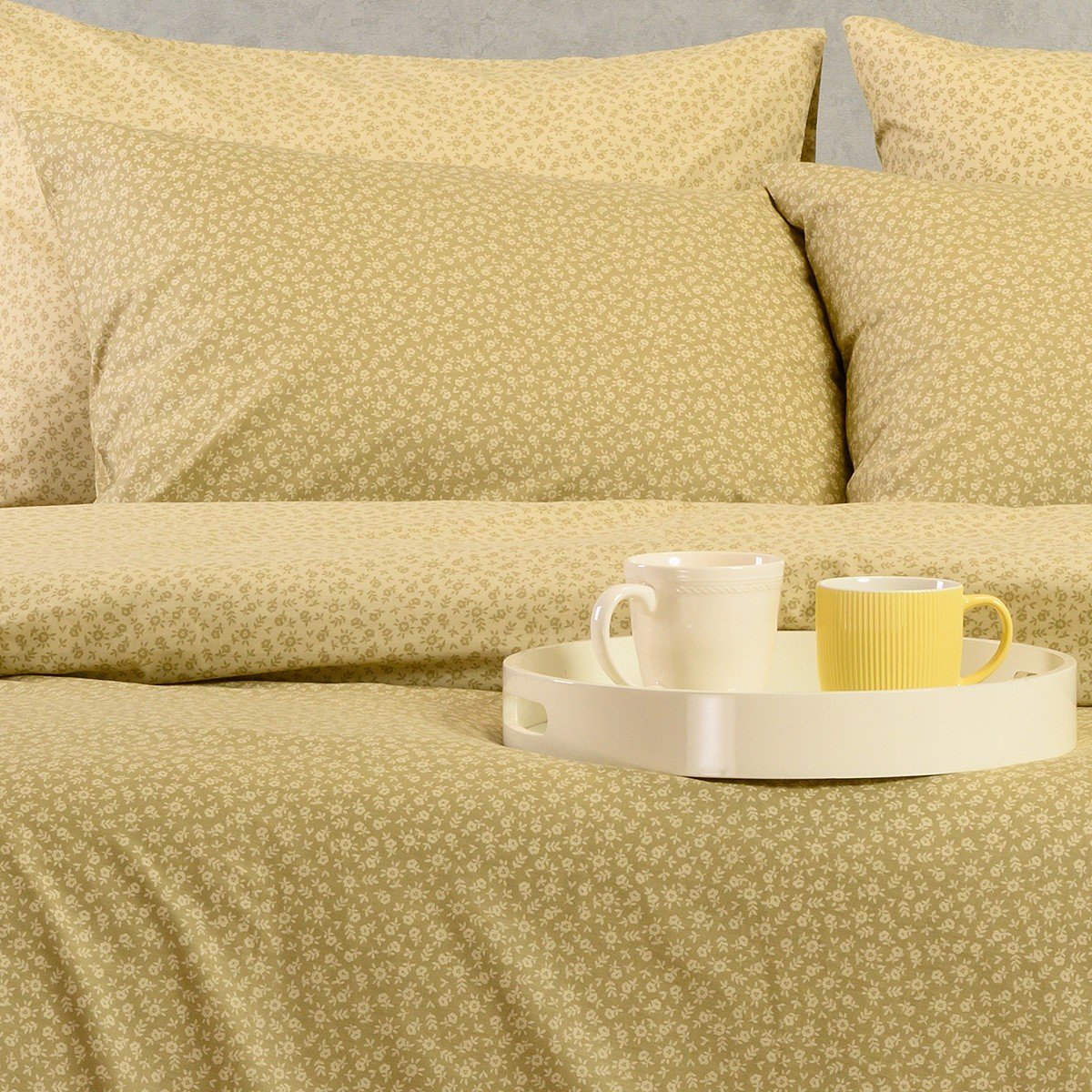 20568 ΣΕΤ ΜΑΞΙΛΑΡΟΘΗΚΕΣ (Π) SAMUELE OLIVE/BEIGE ULTRA LINE (50X70) MELINEN - Image 1