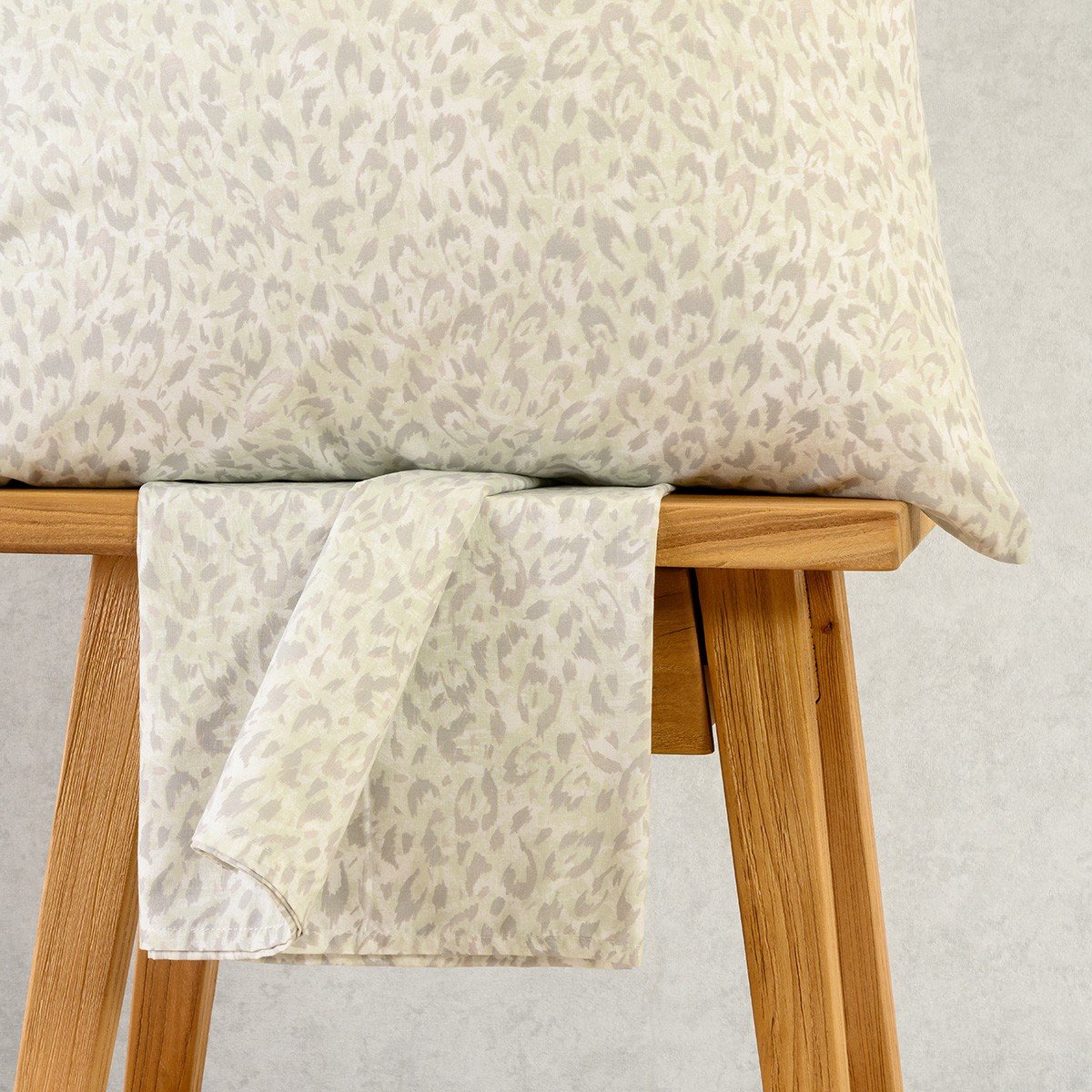 20742 ΣΕΝΤΟΝΙ (ΣΕΤ 2 ΤΕΜ.) 100Χ200+32 LEO AQUA/GREY CASUAL LINE MINI MELINEN - Image 1