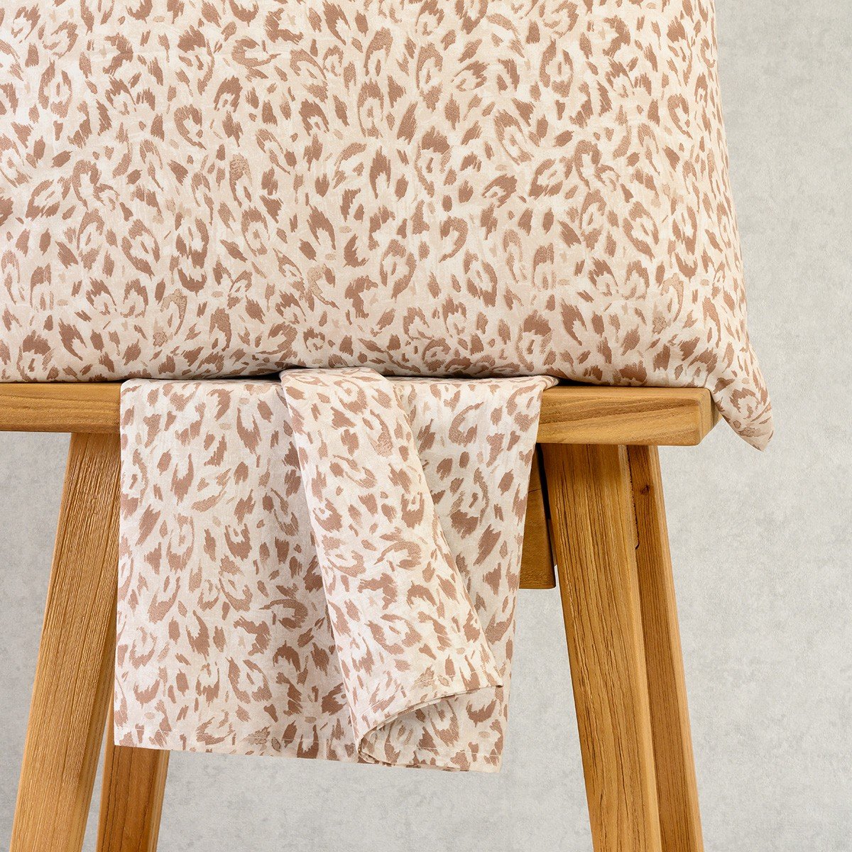 20745 ΣΕΝΤΟΝΙ (ΣΕΤ 2 ΤΕΜ.) 100Χ200+32 LEO MOCCA CASUAL LINE MINI MELINEN - Image 1