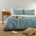 ΣΕΤ ΣΕΝΤΟΝΙΑ ΥΠΕΡΔΙΠΛΑ RAFAELO PETROL CASUAL LINE (235X270) MELINEN