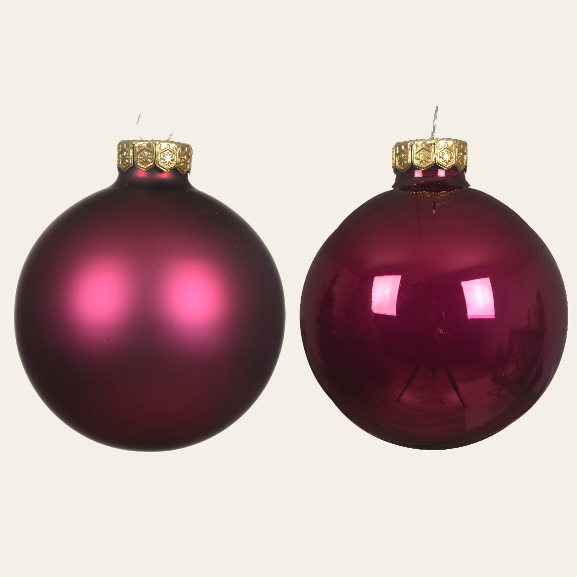 21424090-5e19-42b5-9204-b77087e74da6 Beauty Home ΓΥΑΛΙΝΕΣ ΜΠΑΛΕΣ ΜΑΤΖΕΝΤΑ 10 CM ΣΕΤ 6 ΤΜΧ - Image 1